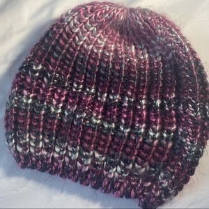 Knitted Purple Beanie